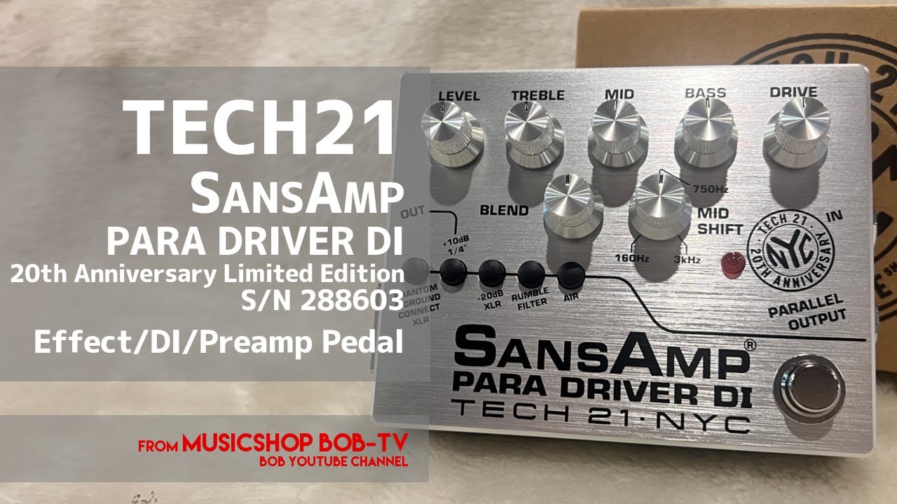 TECH21 SANSAMP PARA DRIVER DI 20th Anniversary Limited Edition