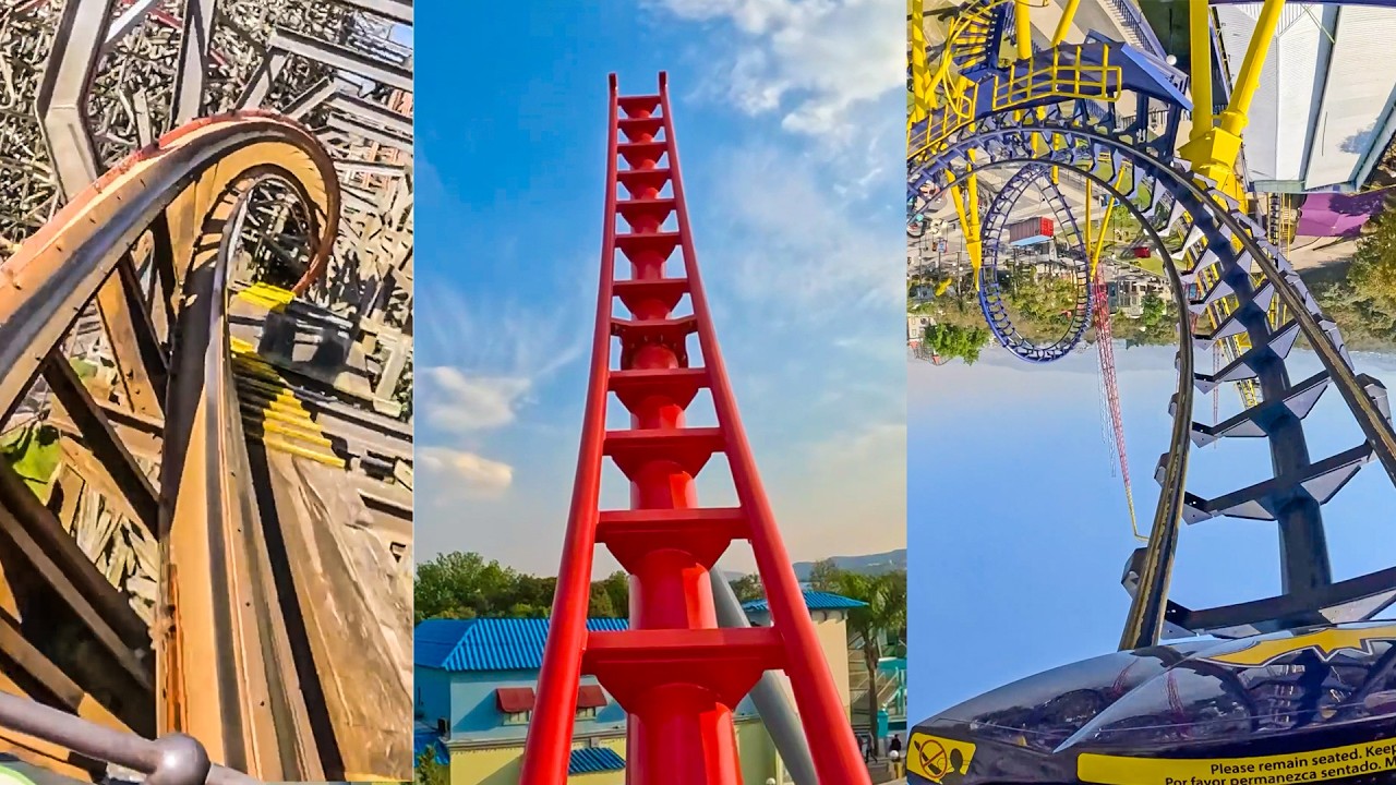 Riding Mega Coaster! Weird Japanese Looping Roller Coaster