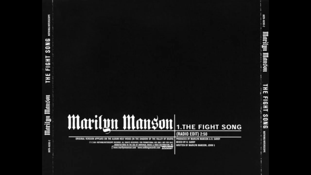 Marilyn Manson - The Fight Song (Radio Edit) - YouTube