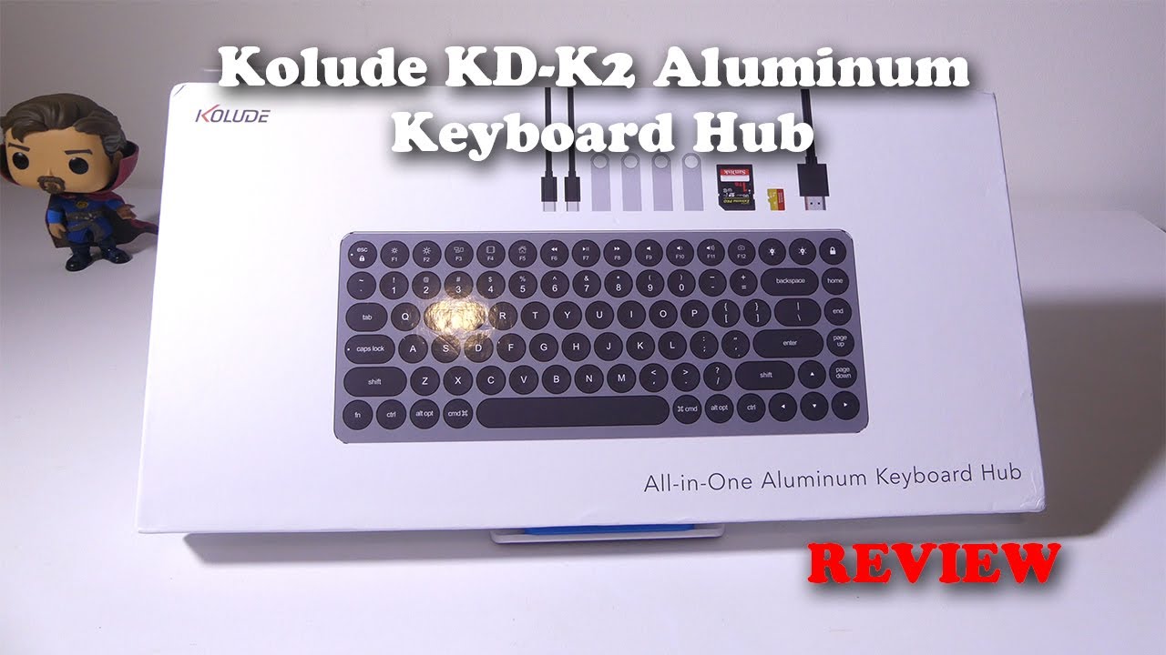 Kolude KD-K2 Aluminum KeyHub Keyboard REVIEW - YouTube