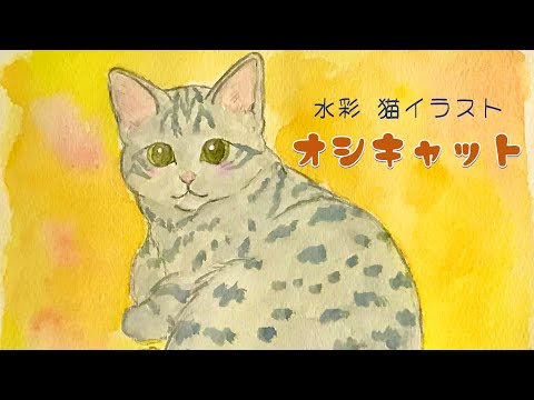 水彩画】今日のにゃんこ20【オシキャット】 - YouTube