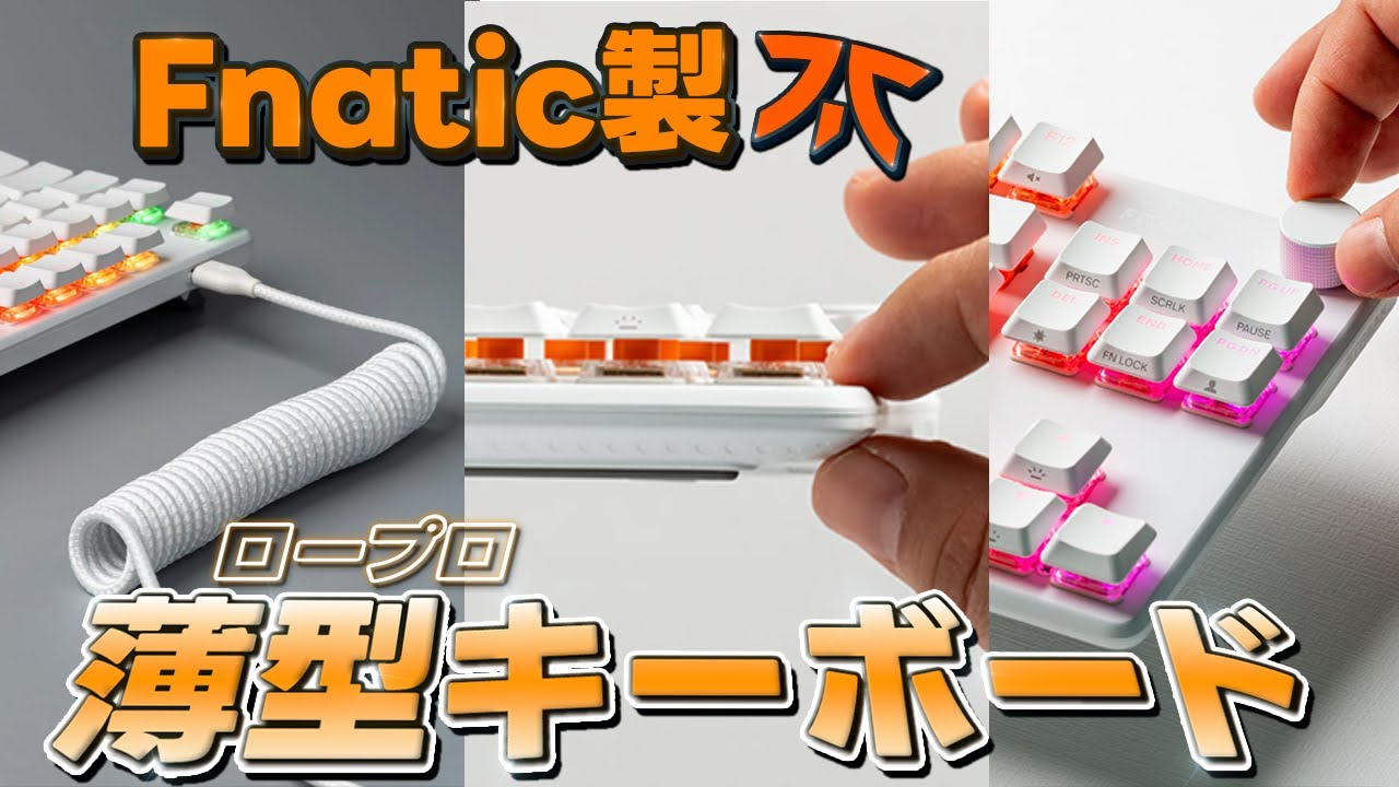 STREAK80 LP WHITE US | Fnatic Gear ゲーミングキーボード | 株式会社