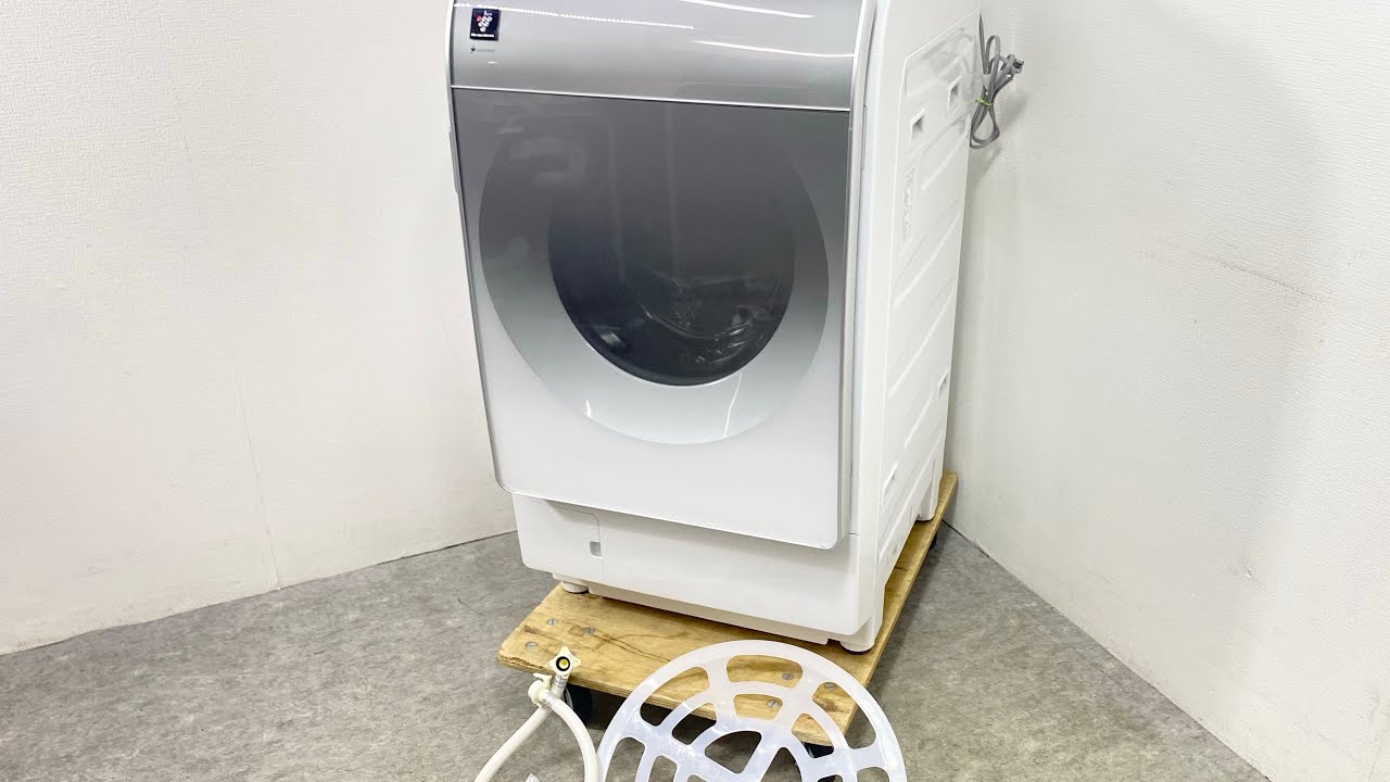○ 2025年製 SHARP シャープ ドラム式洗濯機 クリスタルシルバー ES