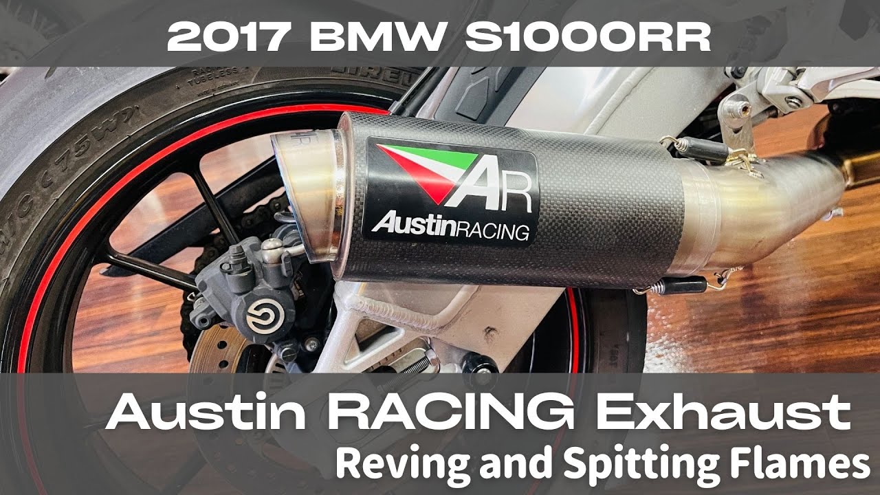 S1000RR Autin Racing Slip-on Exhaust Sound Reving and Spitting