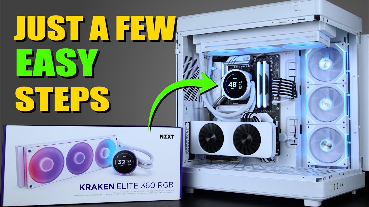 How To Install NZXT Kraken Elite RGB AIO CPU Cooler - YouTube