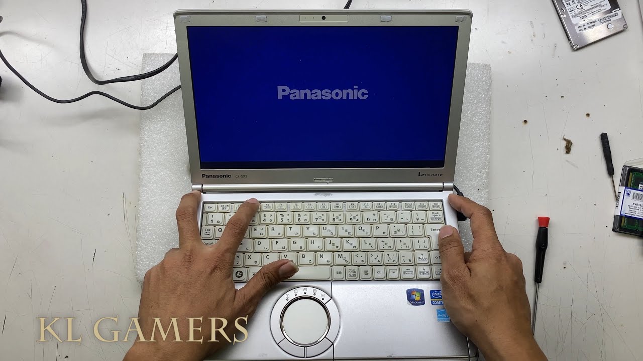 Panasonic CF-SX2 old Notebook Laptop Disassemble Upgrade RAM SSD