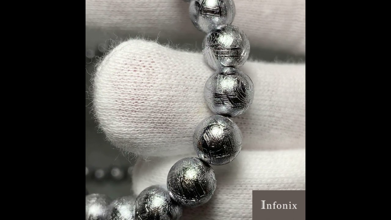 ギベオン隕石ブレスレット（約6mm玉） - 埼玉県吉川市の天然石専門店