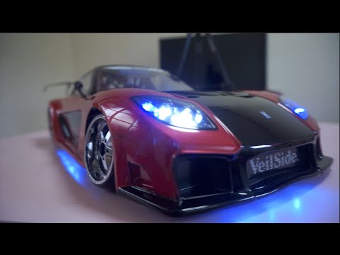 ボディ紹介」VeilSide RX-7 メタリックレッド アンダーネオン&LED搭載