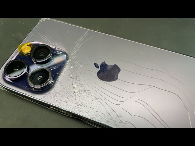 オレに任せろ🔥iPhone 14 Pro 背面ガラス割れ交換修理 - YouTube