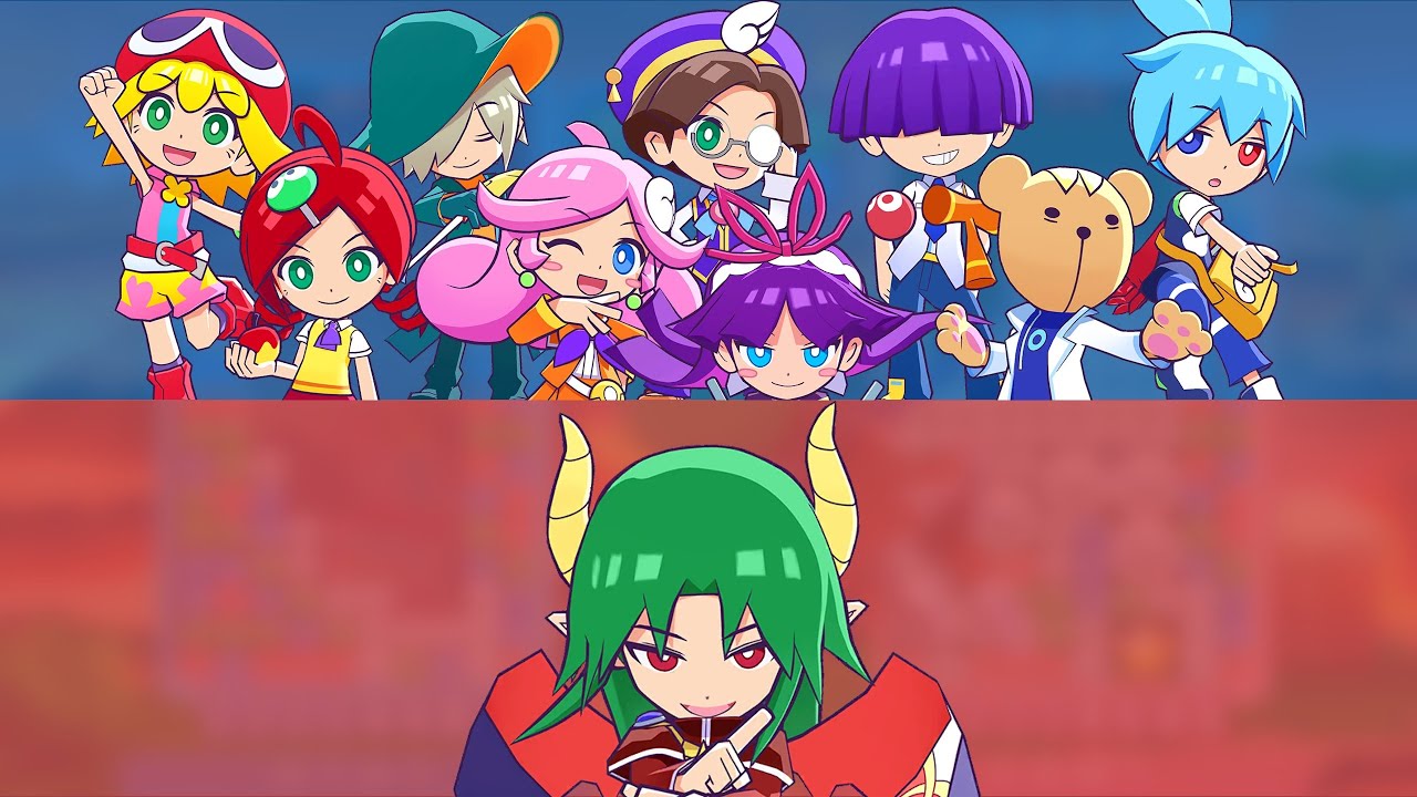 Puyo Puyo Chronicle - Mini Puyo Excavation - 10 characters vs