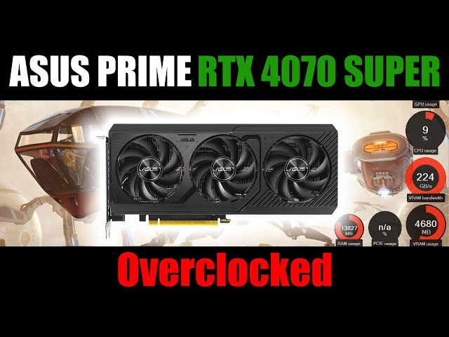 Asus PRIME RTX 4070 SUPER O12G | Overclocked - YouTube