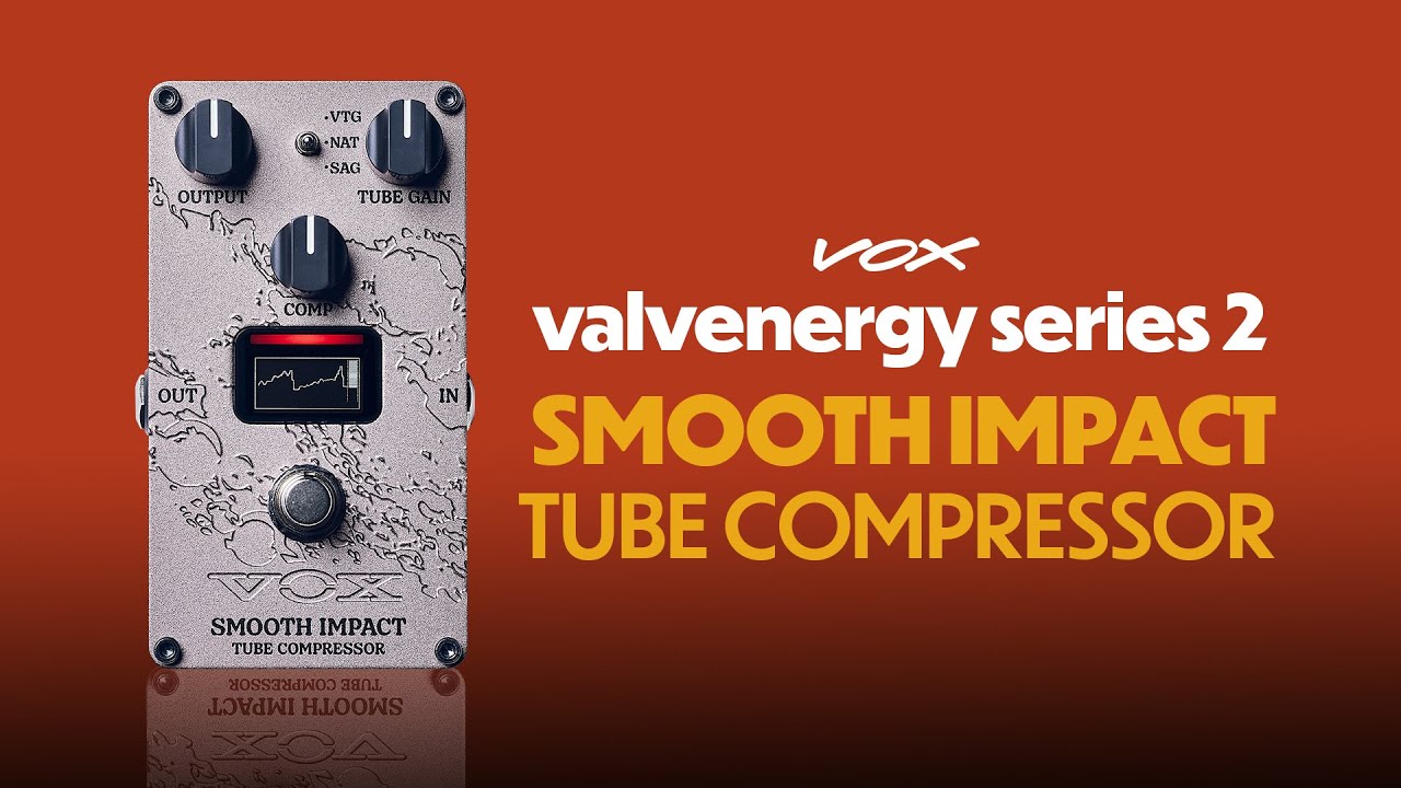 VOX Amps USA | Smooth Impact Valve Compressor Pedal | Shop Now