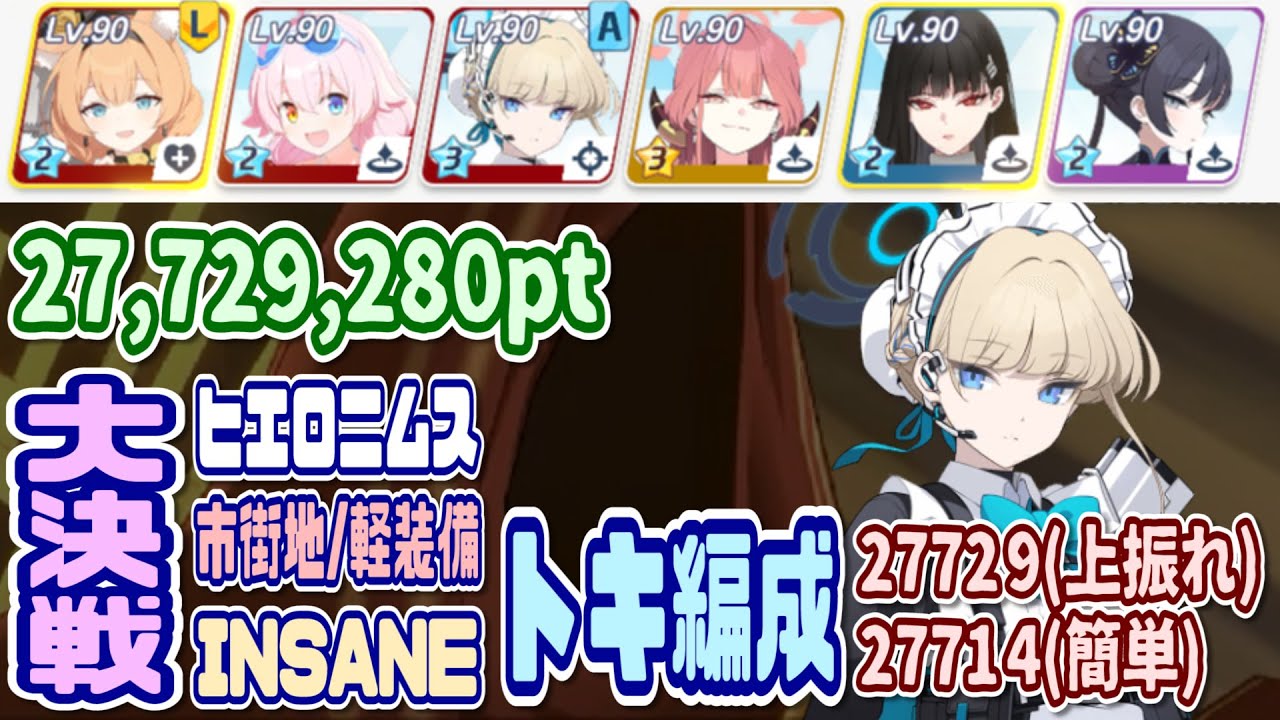 Blue Archive] Lightly Armed: Toki Team TL Great Battle Hieronymus