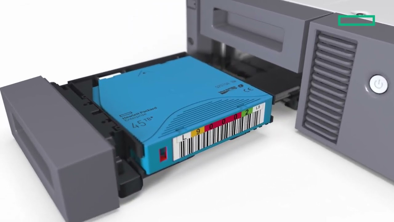 Inside the HPE StoreEver MSL2024 tape library - YouTube