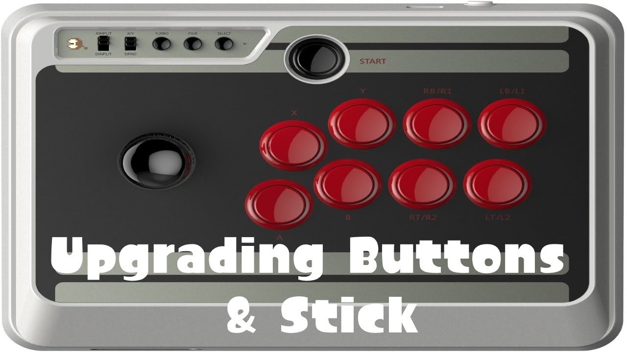 8BITDO NES30 ARCADE STICK - UPGRADING TO SANWA BUTTONS AND NEW