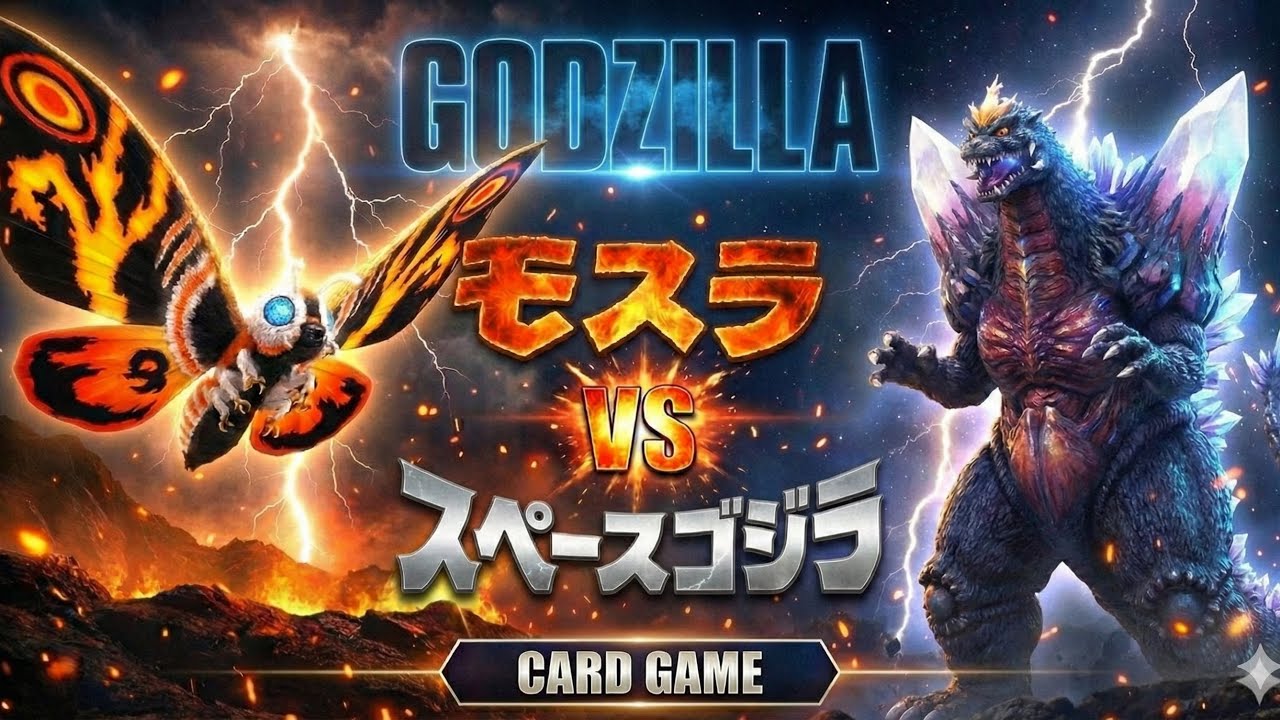 ゴジラカードゲーム# 80【モスラvsスペースゴジラ】 - YouTube