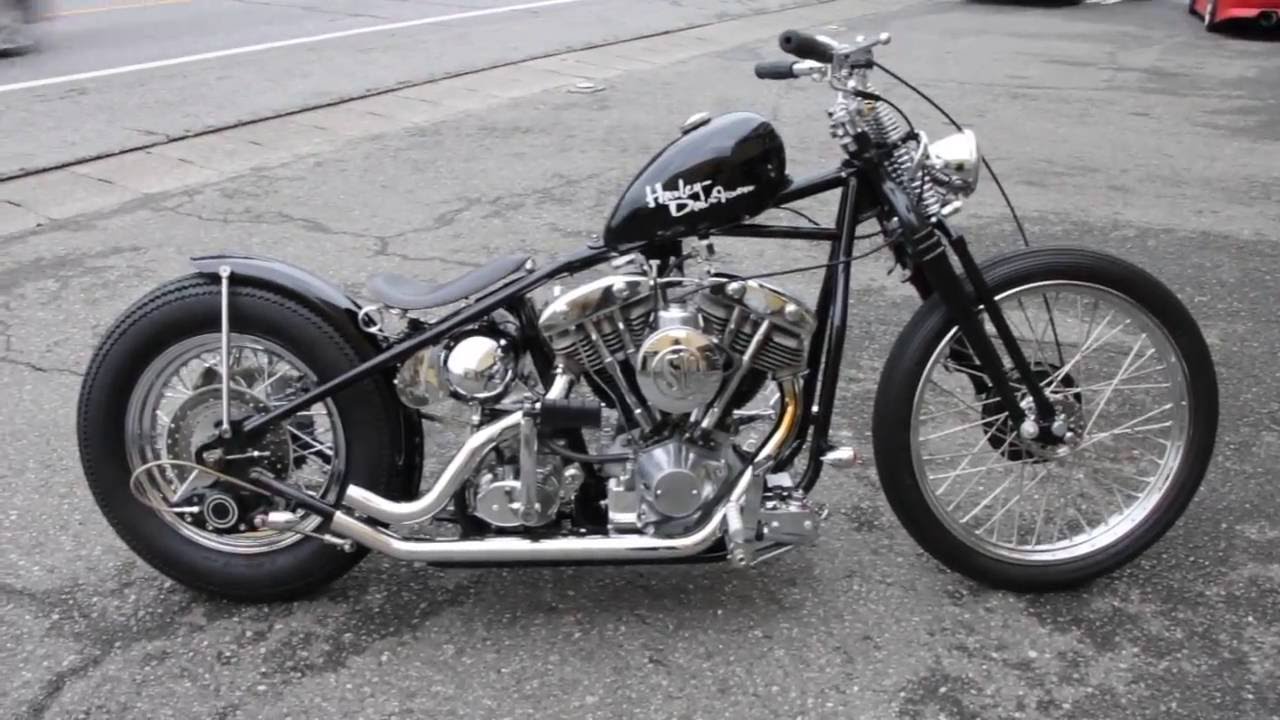 ☆ハーレーダビッドソン：77年ショベル：リジットスプリンガー☆ - YouTube