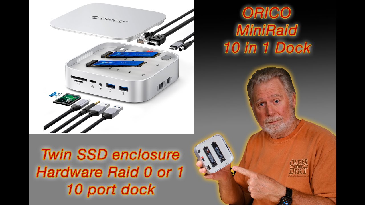 Orico Twin SSD mini Raid 10 in 1 Dock - YouTube