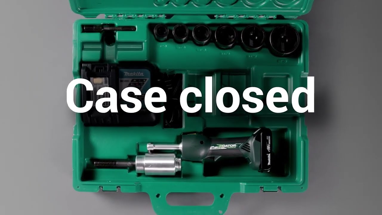 Greenlee 11 Ton Hydraulic Knockout Kit with Hand Pump and Standard