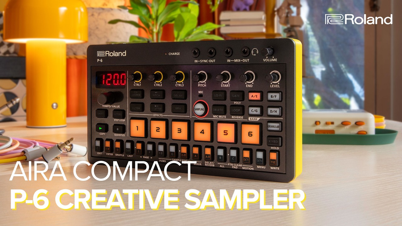Introducing Roland AIRA Compact P-6 Creative Sampler - YouTube