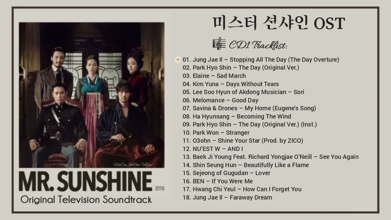 Full Album] Mr. Sunshine OST / 미스터 션샤인 OST || Bgm & OST