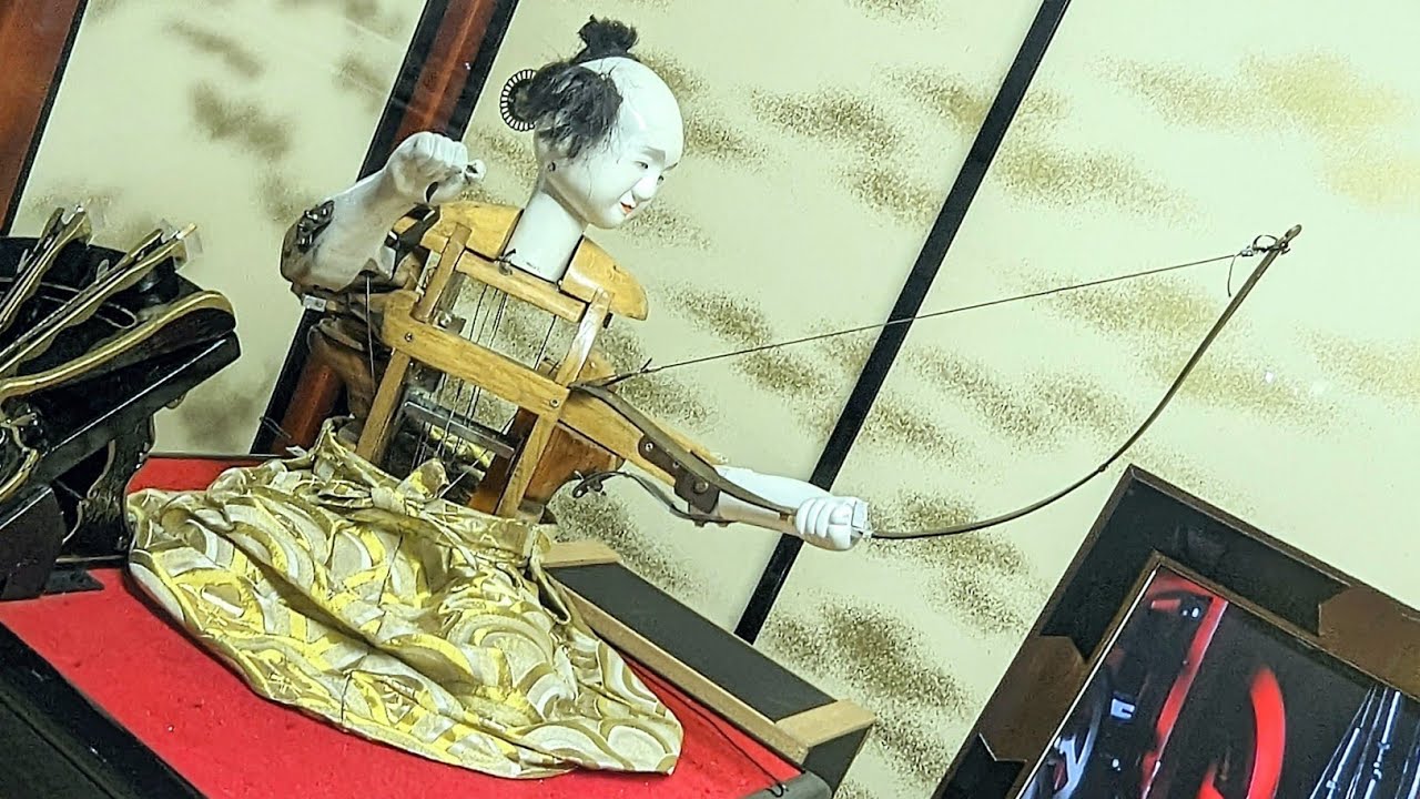 江戸からくりの最高傑作】栃木県こども総合科学館 からくり人形 弓曳き