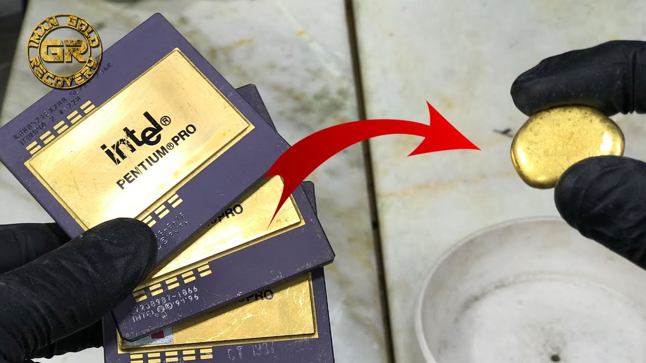 Gold & Silver from İntel Pentium Pro Cpu Processors | Gold