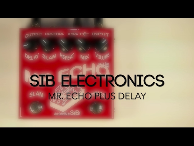 SiB Electronics Mr. Echo Plus Delay Guitar Effects Pedal Demo