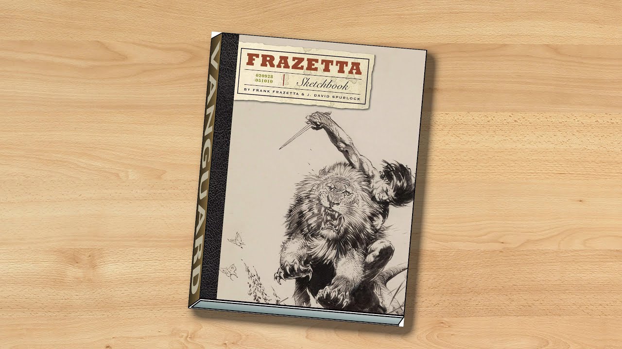 The Frazetta Sketchbook (book flip) - YouTube