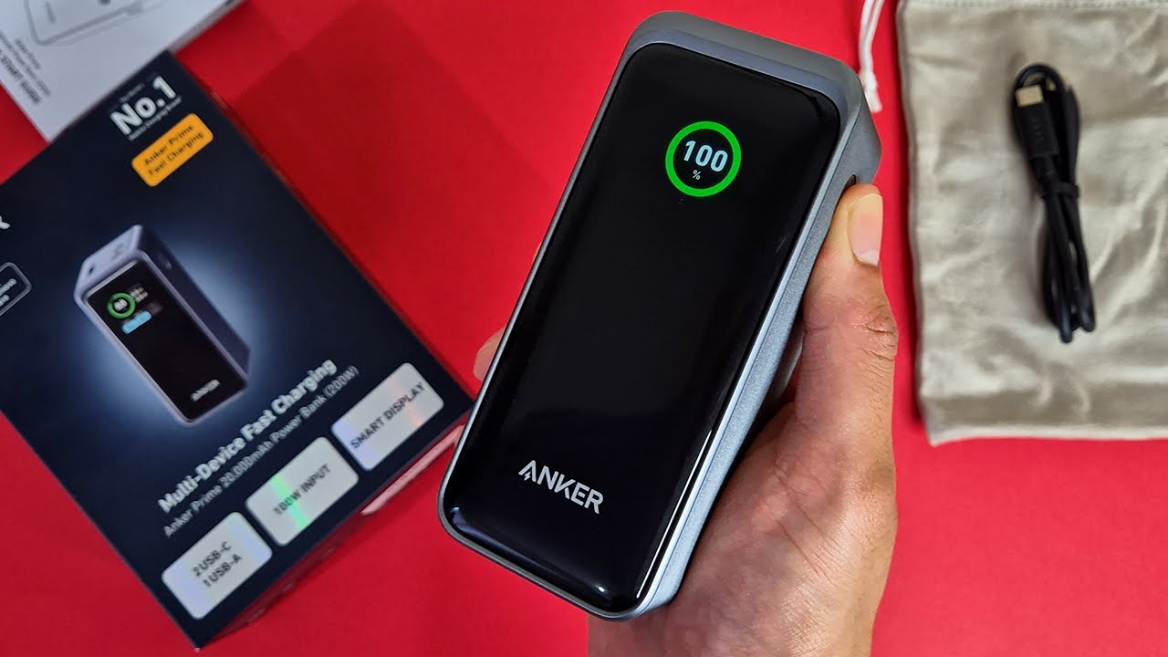 ANKER Prime 20,000mAh 200W Power Bank Unboxing - YouTube