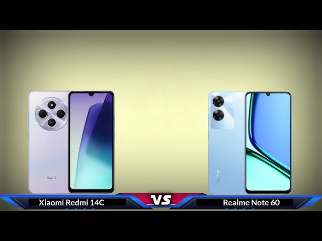 Realme Note 60 vs Xiaomi Redmi 14C - YouTube