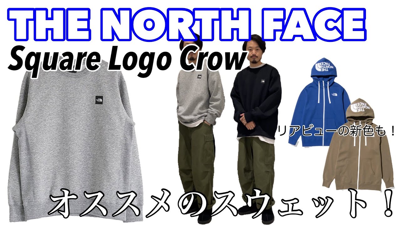 THE NORTH FACE] Recommended sweatshirt! [Square Logo Crew] [Crew