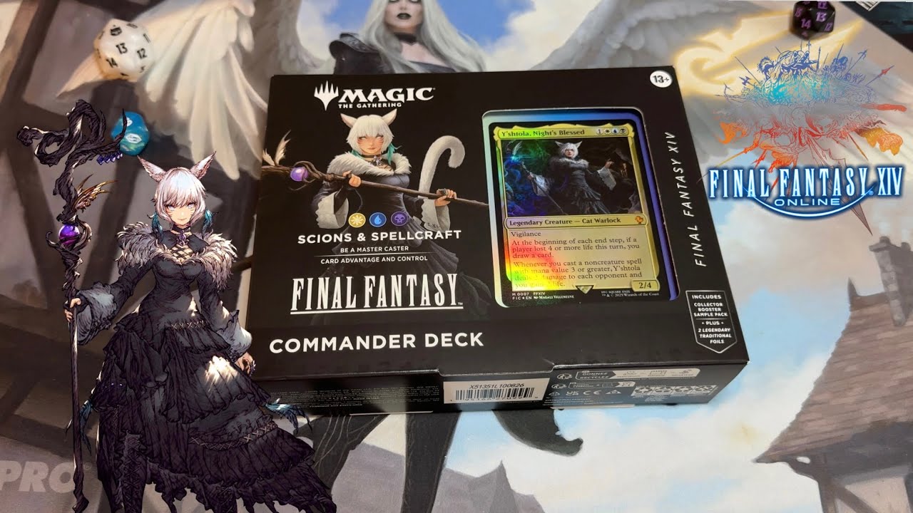 Opening the Final Fantasy 14 - Scions & Spellcraft Commander Deck