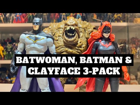 DC Multiverse Batman Batwoman & Clayface (DC Rebirth) 3 Pack
