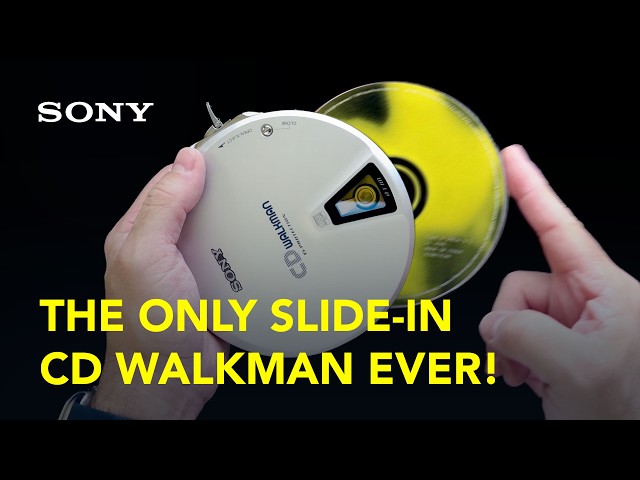 ONLY SLIDE-IN CD WALKMAN ever: Sony D-EJ01 / D-E01. End of Discman
