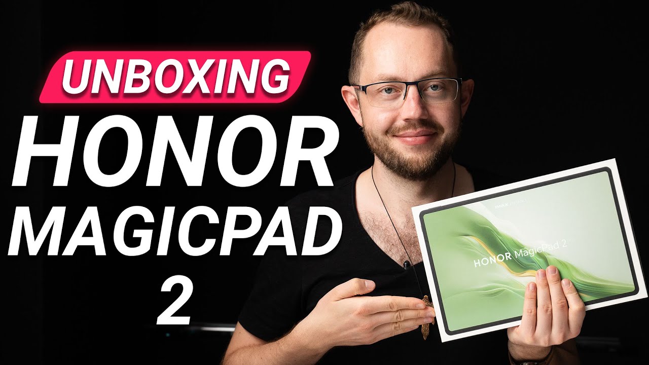 Honor MagicPad 2 Unboxing: OLED Tablet with Pen & Keyboard - YouTube