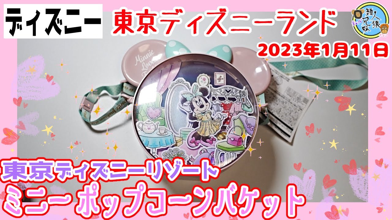 ディズニー ミニー ポップコーンバケット ミニベス 兄妹で紹介 東京