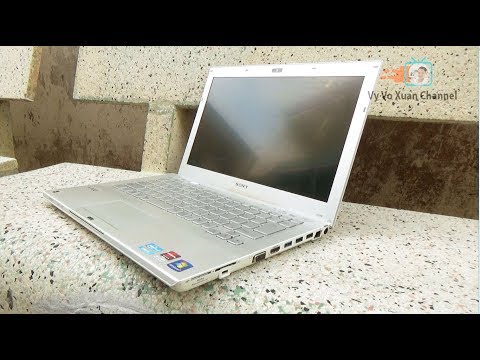Laptop Sony Vaio PCG 41218N white color - YouTube