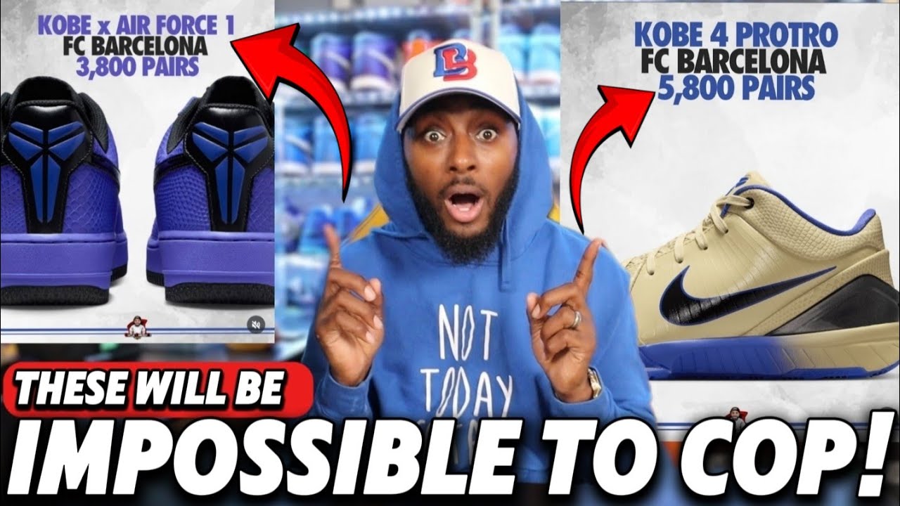 SUPER LIMITED! 😱 Kobe Protro 4 & AF1 “Barcelona” Stock Numbers