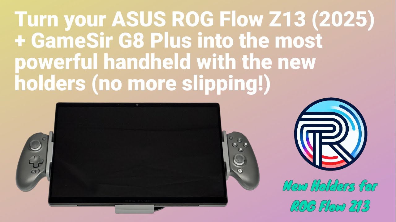 Gamesir G8 Plus + Asus rog flow Z13 2025 Holders - YouTube