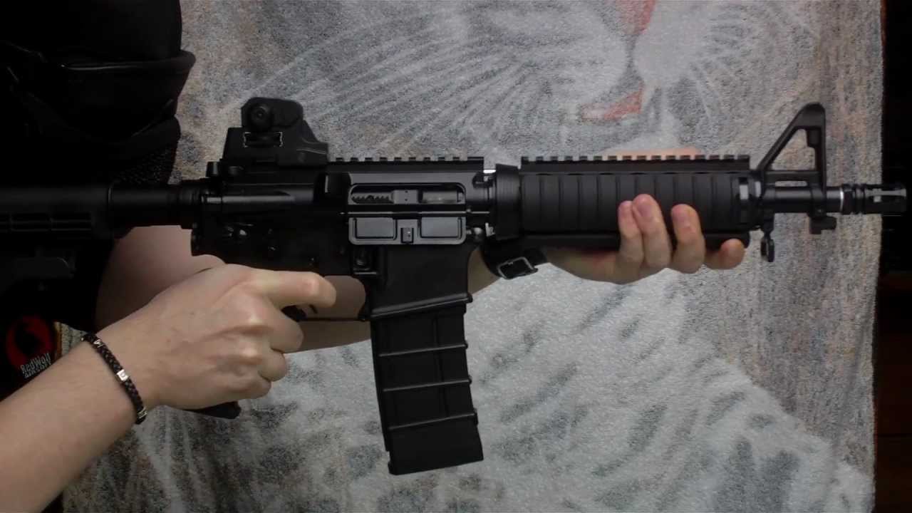 Airsoft) M4 CQB KJ Works - YouTube
