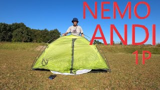 Mountain Gear] Impression NEMO ANDI 1P Tent - YouTube