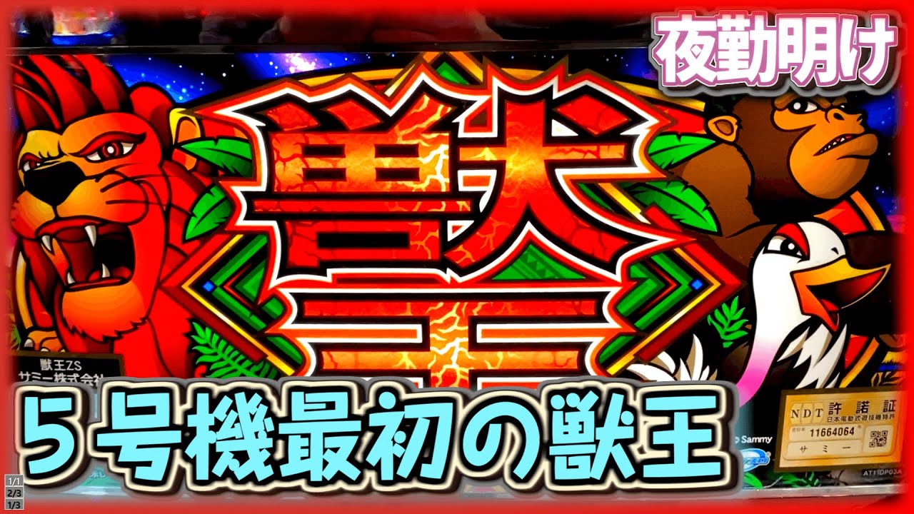 パチスロ獣王 王者の帰還』ヤッホヤッホしたかった【夜勤明け #357