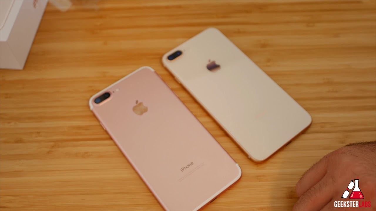 iPhone 8 Plus Unboxing & New Gold vs Rose Gold Comparison - YouTube