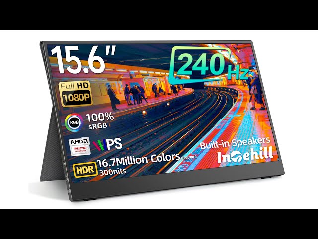 Intehill 15.6inch 1080P 240HZ Portable Gaming Monitor F15ND - YouTube