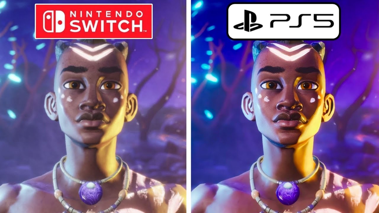 Tales of Kenzera Zau PS5 vs Nintendo Switch Graphics Comparison
