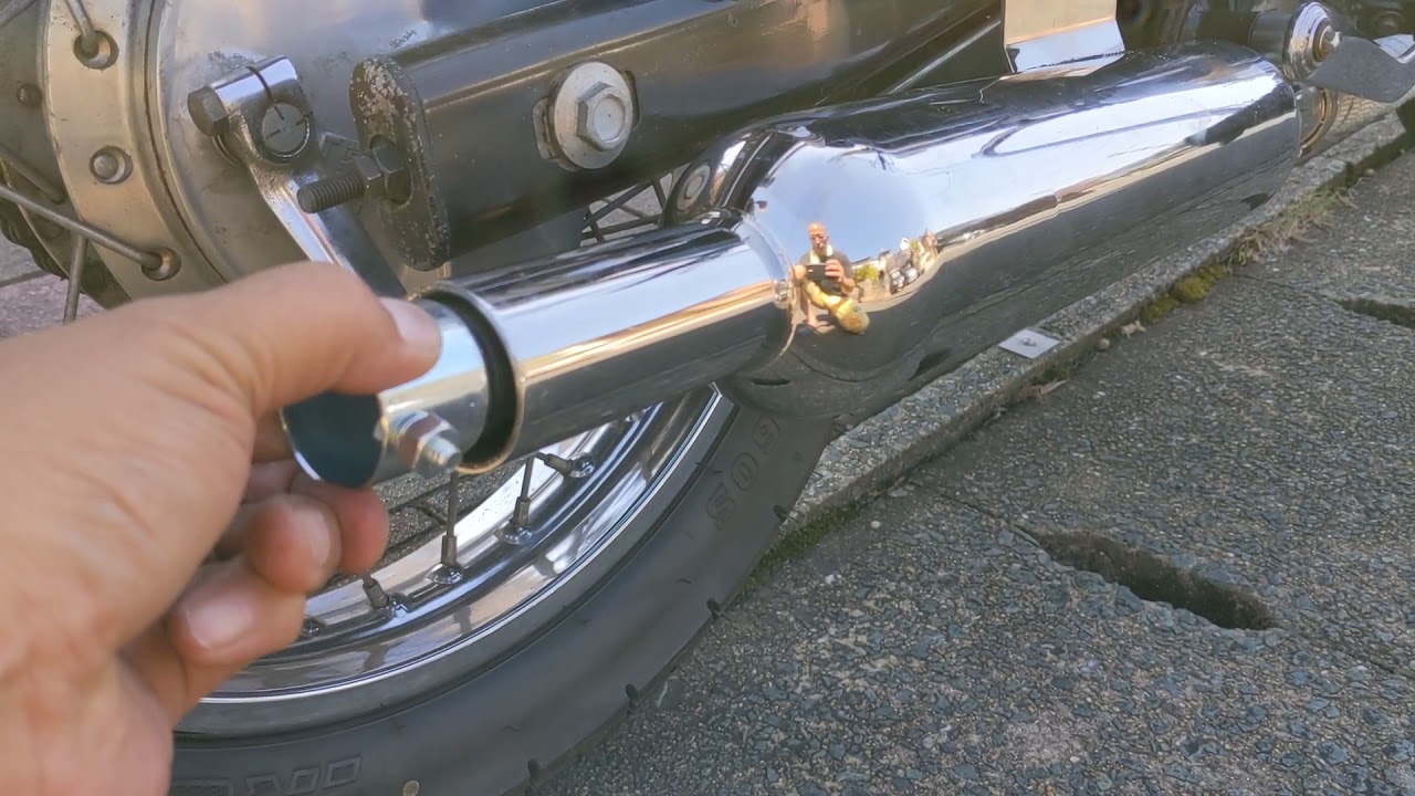 大和ステンレスキャブトンマフラー中音 エストレヤ - YouTube