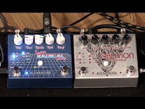 NAMM '16 - Alexander Pedals Super Radical Delay & Oblivion Vintage