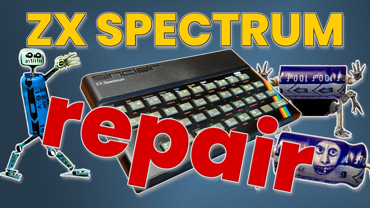 Are bad caps a thing? ZX Spectrum 48k rubber key repair! - YouTube