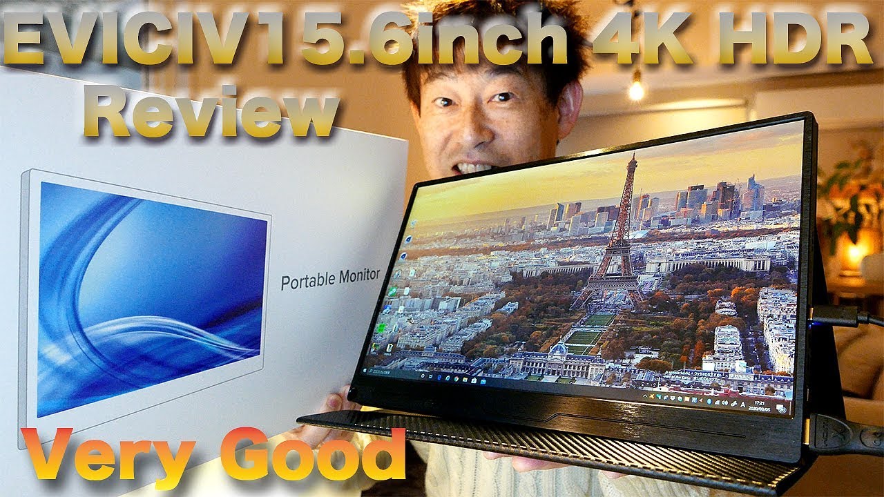 KVICIV 15.6inch 4K HDR IPS【EVC-1504】モバイルディスプレー小型